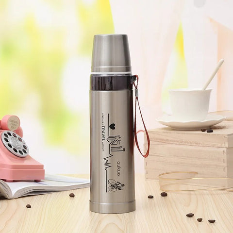 Stainless Steel 800 ML Hot And Cold Water Bottle