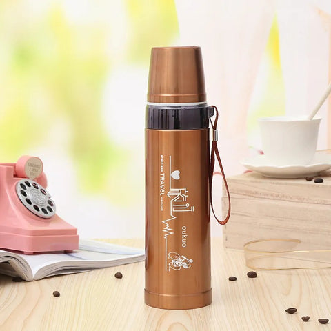 Stainless Steel 800 ML Hot And Cold Water Bottle