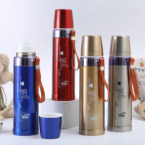 Stainless Steel 800 ML Hot And Cold Water Bottle